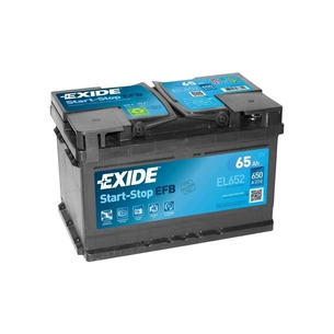 Акумулятор автомобільний EXIDE START-STOP EFB 65A (EL652) зображення 1