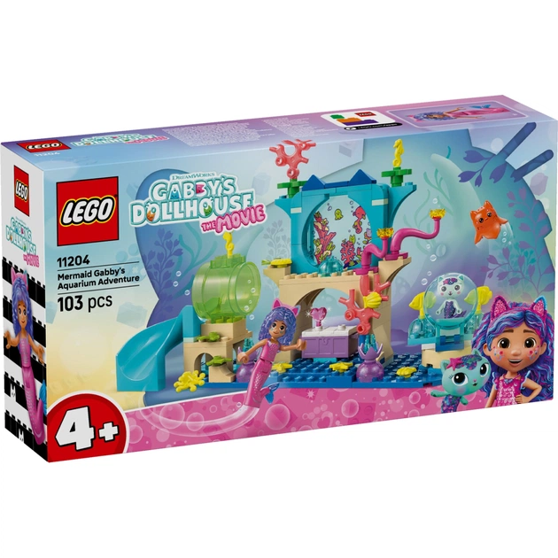 Конструктор LEGO Gabby's Dollhouse Акваріумні пригоди русалоньки Ґаббі (11204) - зображення 1