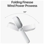 Вентилятор Jisulife Handheld Fan 7 black - зменшене зображення 7