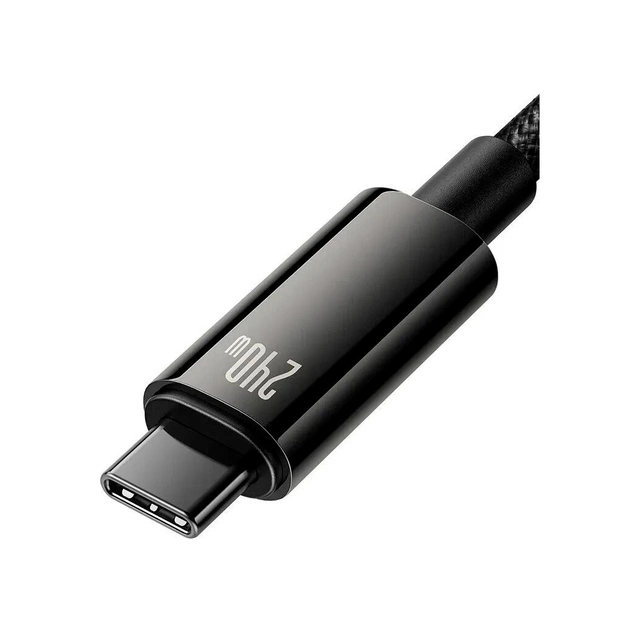 Дата кабель USB-C to USB-C 1.0m 240W Black Baseus (CAWJ040001) - зображення 4