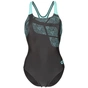 Купальник Arena Kikko Swimsuit Swim Pro Back 010807-580 чорний, бірюзовий 36 (3468337854531) - уменьшенное изображение 7
