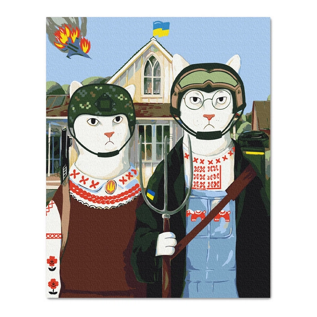 Картина по номерам Orner Українські Котики 40х50 см (orner-1675) - picture 1