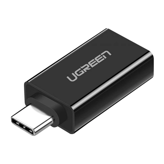 Переходник OTG USB 3.0 AF to USB-C US173 black Ugreen (20808) - изображение 1