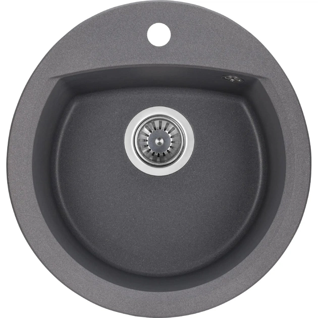 Мийка кухонна GRANADO RONDA grafito з сифоном (470*490mm.) (gr2209) - picture 1