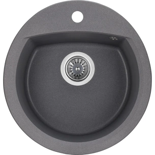 Мийка кухонна GRANADO RONDA grafito з сифоном (470*490mm.) (gr2209) изображение 1