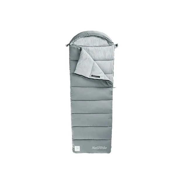 Спальний мішок Naturehike з капюшоном M300 NH20MSD02 правий, сірий (6927595701263) - зображення 1