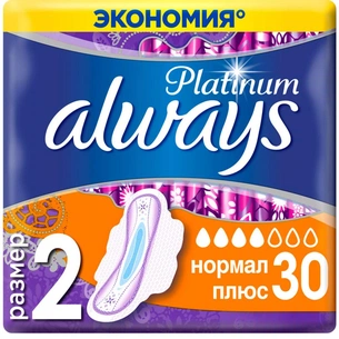 Гігієнічні прокладки Always Platinum Normal Plus Quatro 30 шт (8001841208282) зображення 1