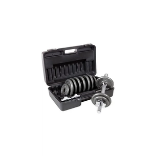 Гантельний набір LiveUp Dumbell Set у кейсі чорний 2х7,5кг LS2322B-15KGS (6951376139303) зображення 1