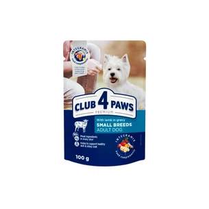 Вологий корм для собак Club 4 Paws для малих порід з ягням у соусі 100 г (4820215363464) зображення 1
