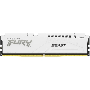 Модуль пам'яті для комп'ютера DDR5 16GB 5200 MHz Beast AM5 White Kingston Fury (ex.HyperX) (KF552C36BWE-16) зображення 1
