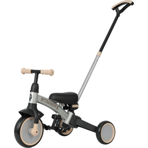 Дитячий велосипед QPlay Stager 3 в 1 з ручкою, біговел, Silver (T80STAGERSilver) зображення 1