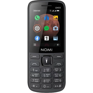 Мобільний телефон Nomi i2403 Black зображення 1