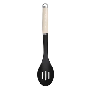 Ложка кухарська KitchenAid Coreline для сервіровки з прорізами, 35,3 см, кремова (KAG004OHACE) зображення 1