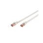 Патч-корд 0.5м, CAT 6 S-FTP, AWG 27/7, LSZH, white Digitus (DK-1644-005/WH) - зменшене зображення 1