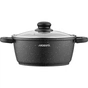 Каструля Ardesto Gemini Anzio скляна кришка 20 см 2,5 л чорна (AR2420GE) - уменьшенное изображение 2