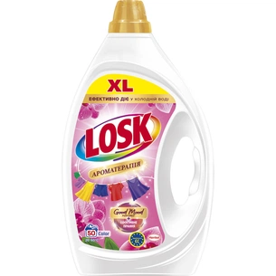 Гель для прання Losk Color Ароматерапія Ефірні масла та аромат Малазійської квітки 2.25 л (9000101803570) зображення 1