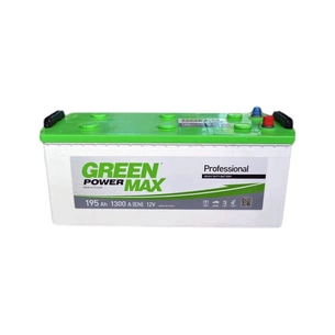 Акумулятор автомобільний GREEN POWER MAX 195Ah бокова(+/-) (1300EN) (22378) зображення 1