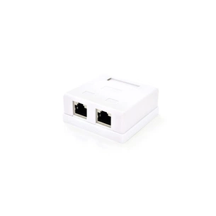 Комп'ютерна розетка RJ45x2 FTP, 8P8C, cat.5 Ritar (StR-FTP/8P8CRJ45-2 / 01994) зображення 1
