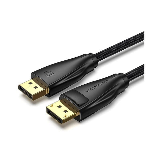 Кабель мультимедійний DisplayPort M to DisplayPort M 2.0m 8K60Hz black Vention (HCCBH) - зображення 1