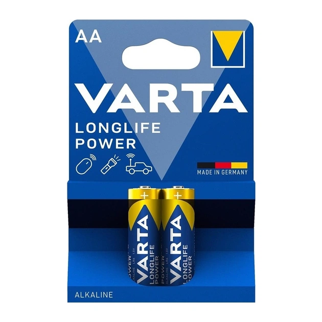 Батарейка Varta AA Longlife Power лужна * 2 (04906121412) - зображення 1