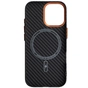Чохол до мобільного телефона Armorstandart LikeCarbon2 SE MagCase Apple iPhone 17 Black Orange (ARM89160) - зменшене зображення 2