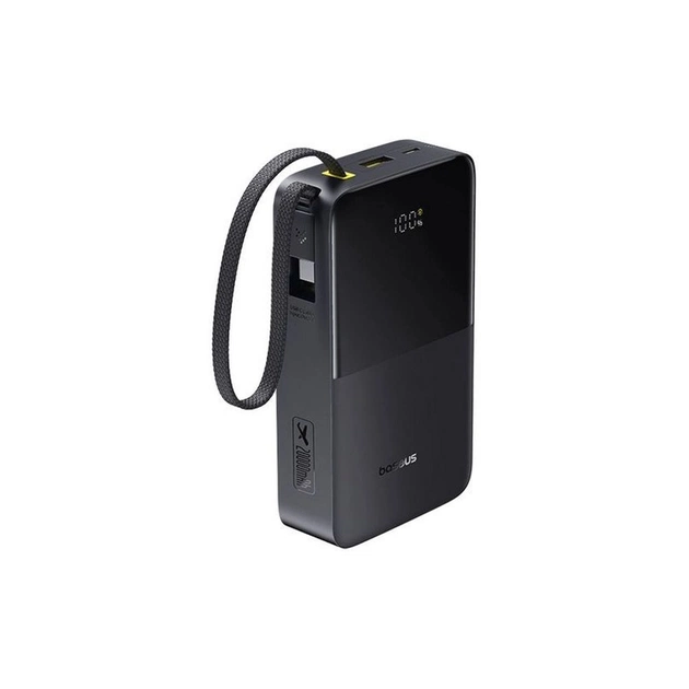 Батарея універсальна Baseus EnerFill FC51 Bipow2 Pro 20000mAh 22,5W build-in cable USB-C black (E0027701) - зображення 1