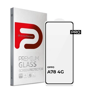 Скло захисне Armorstandart Pro OPPO A78 4G Black (ARM69577) зображення 1