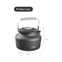 Чайник туристический Naturehike CNK2450CF030 1,4 л, алюміній (6927595788653) - уменьшенное изображение 4