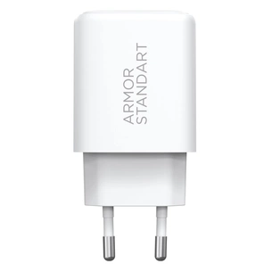 Зарядний пристрій Armorstandart 1xUSB-C PD25W + 1xUSB QC3.0 GaN white (ARM87066) зображення 1