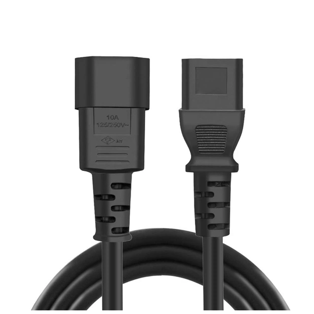 Кабель живлення C13 to C14 1.8m black ColorWay (CW-CBP087-BK) - picture 3