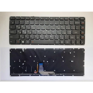 Клавіатура ноутбука Lenovo IdeaPad Yoga 900-13ISK чорна з підсвіткою UA (A46128) зображення 1