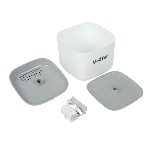 Універсальний посуд для тварин Me&Pet Поїлка фонтан 3 л біла (NMP070) - picture 3