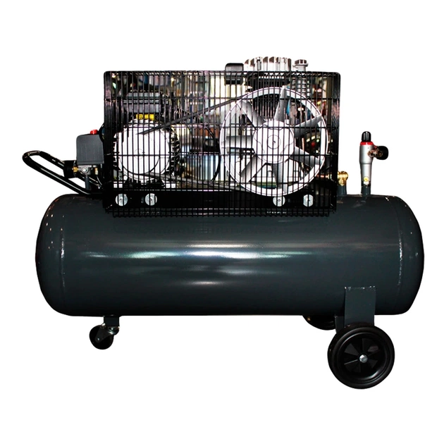 Компресор GTM 100л, 400/300л/хв, 2,2кВт, 10бар, 220В, 2 циліндри (KCH2070B-100L) - picture 2