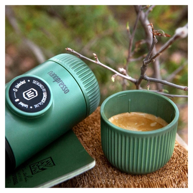 Кавоварка кемпінгова Wacaco Nanopresso з чохлом зелена (WNANOGREEN) - picture 5