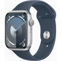 Смарт-годинник Apple Watch Series 9 GPS 45mm Silver Aluminium Case with Storm Blue Sport Band - M/L (MR9E3QP/A) - зменшене зображення 1