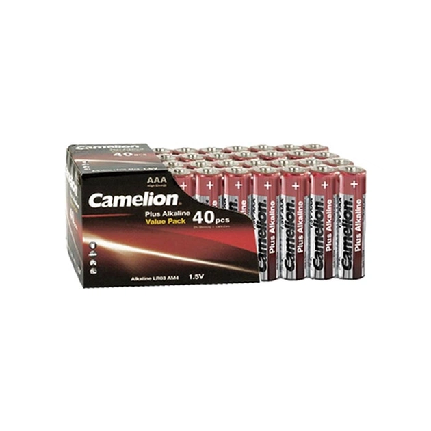 Батарейка Camelion AAA Plus Alkaline LR03 * 40 (LR03-SP40) - изображение 1