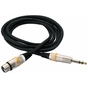 Мікрофонний кабель RockCable Microphone Cable - XLR (f) / TRS Jack 3m (RCL 30383 D6 F BA) - preview 1