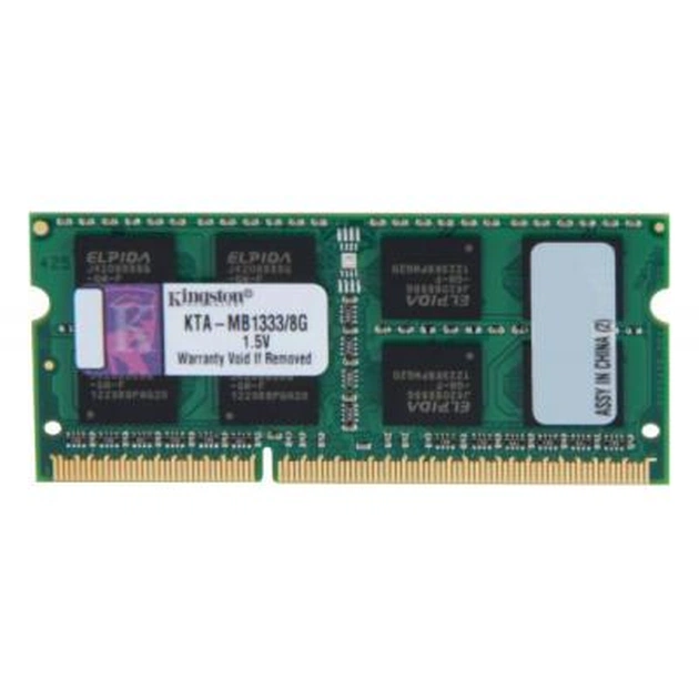 Модуль пам'яті для ноутбука SoDIMM DDR3 8GB 1333 MHz Kingston (KTA-MB1333/8G) - изображение 1