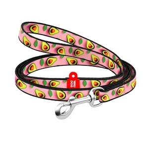 Повідець для котів WAUDOG Nylon "Авокадо на рожевому" Ш 10 мм Д 122 см (369-4051) зображення 1