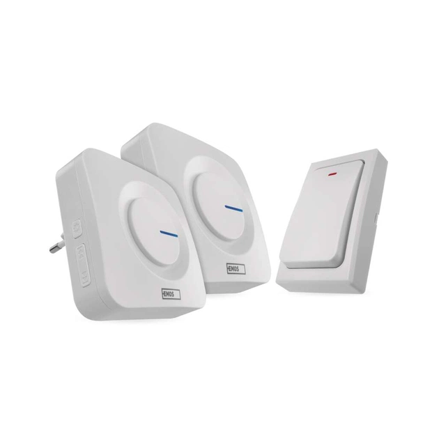 Дверний дзвінок EMOS бездротовий P5731 220В 2 приймачі (180м) (P5731) - picture 1