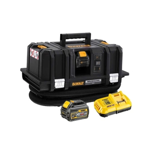 Пилосос будівельний DeWALT 54В XR FLEXVOLT Li-lon, довжина шланга 2.4 м, 7.5 кг, 2x6Ah (DCV586MT2) зображення 1