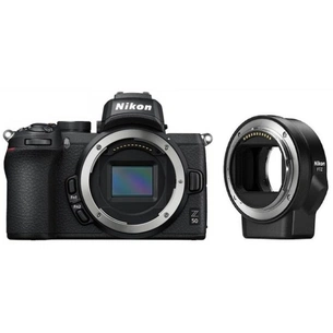 Цифровий фотоапарат Nikon Z50 + FTZ adapter (VOA050K003) зображення 1