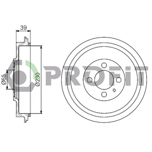 Гальмівний барабан Profit 5020-0092 изображение 1