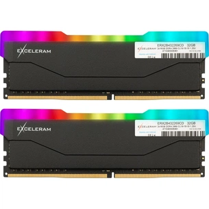 Модуль пам'яті для комп'ютера DDR4 32GB (2x16GB) 2666 MHz RGB X2 Series Black eXceleram (ERX2B432269CD) зображення 1