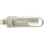 USB флеш накопичувач Apacer 32GB AH790 Silver USB 3.1/Lightning (AP32GAH790S-1) - зменшене зображення 3