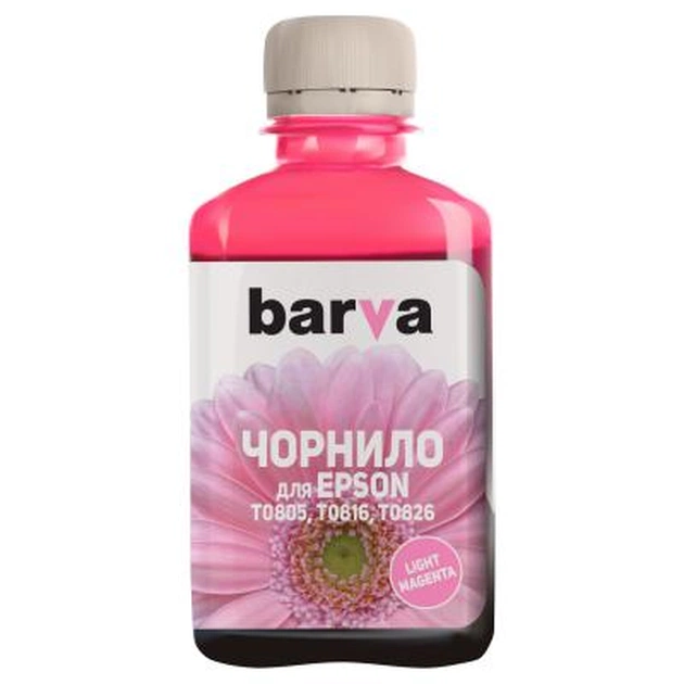 Чорнило Barva EPSON T0816 LIGHT MAGENTA 180г (E081-150) - зображення 1