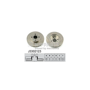 Гальмівний диск Nipparts J3302123 зображення 1