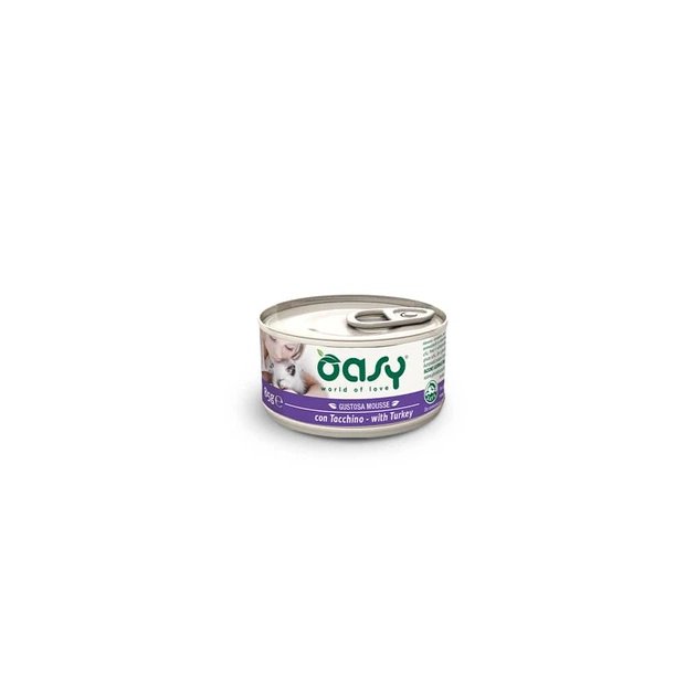 Консервы для кошек OASY Индейка 85 г (8053017342870) - изображение 1