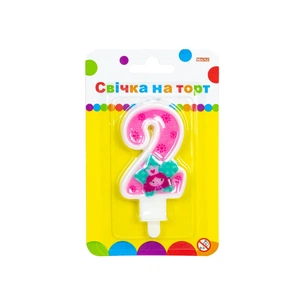 Свічка Maxi Princess "2" висотою 7,62 см (MX622050-2) зображення 1