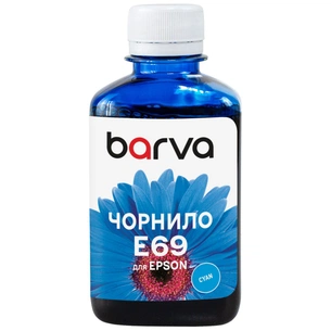 Чорнило Barva Epson T69, 180 мл, Pigm, Cyan (E69-941) зображення 1
